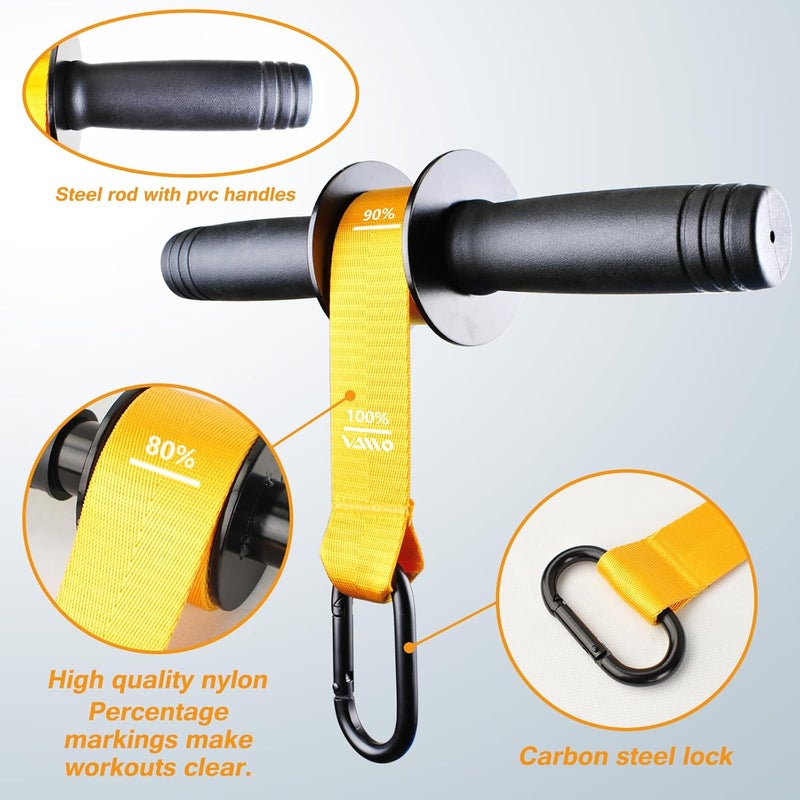 VAIIO Forearm Strengthener and Wrist Roller with Quick Locking Mechanism - Durable PVC Anti-Slip Grip Handles - Perfect for Men and Women - Ideal for Hand, Wrist, and Forearm Strength Training - Image 5